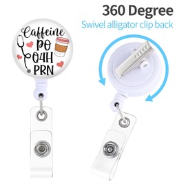 2 Pack Funny Badge Reels Holder Retractable with ID Clip for Nurse Name Tag Card Snarky Nursing Doctor Medical Work Office Alligator Clip ZJK1010