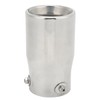 Exhaust Muffler 76mm/2.99in Mirror Polishing Stainless Steel Rear Muffler Exhaust