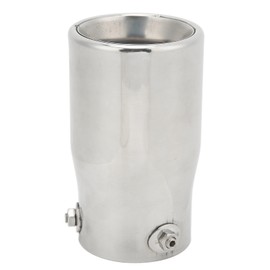 Exhaust Muffler 76mm/2.99in Mirror Polishing Stainless Steel Rear Muffler Exhaust Tail Pipe End Tip