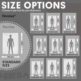 Hereisa Clear Plastic Shower Curtain Liners, 3G Lightweight [72x72 Inch] - Crystal Transparency, Waterproof Bathroom & Bathtub Liners, Easy Install