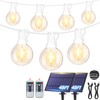 Mlambert 96Ft(2x48Ft) Solar String Lights, Outdoor Waterproof Patio Lights with