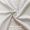 MIYE Pleated Waffle Weave Bed Skirt, Tailored Dust Ruffle 16