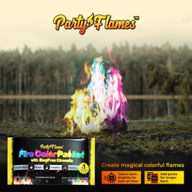 Fire Color Changing Packets Fire Pit with Citronella (4 Pack) - Perfect for Any Campfire, Bonfire & Outdoor Fireplaces - Perfect Magic Cosmic Mystical Campfire Accessories