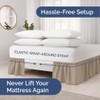 Wrap Around Dust Ruffle Bed Skirt - Cream - for