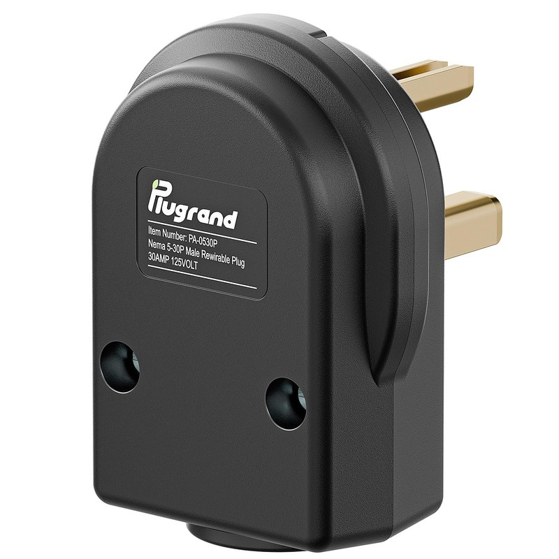 30AMP 125 Volt Nema 5-30P Plug 30 Amp 125 Volt