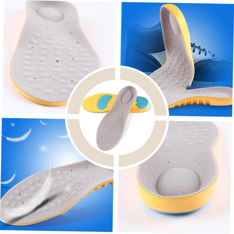 Ipetboom 1 Pair High Elastic Sports Insoles Breathable Cushion Pads