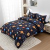 Meeting Story 3Pieces Universe Space Themed Comforter Set Planet Astronaut
