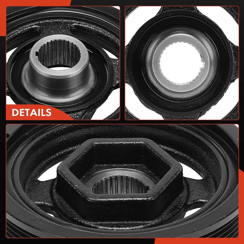 A-Premium Engine Harmonic Balancer Crankshaft Pulley Compatible with Honda CR-V