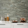 AULIGET 2-Piece Apache Brown Rock Peel and Stick Backsplash Wall