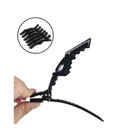 LuminaD Hair Alligator Clip Salon Hair Holder 6pcs rd-10555 Select/Black