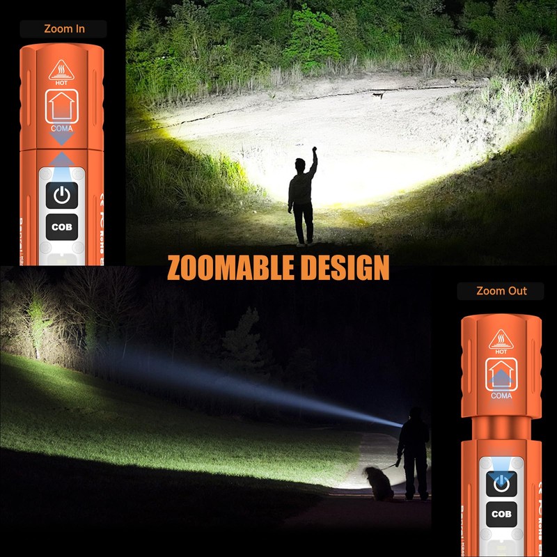 Rechargeable Tactical Flashlights High Lumens - Super Bright Small Powerful