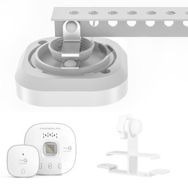 VIIVRIA Tool-Free Mounting Bracket for myQ Chamberlain Garage Smart Hub (MYQ-G0401-ES) - No Drilling, No Tools, Install Damage-Free, Mounted on Garage Door Opener Hanging