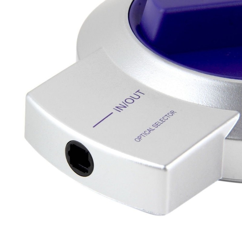 New Digital Audio Optical Fiber Adapter TOSlink 3-Way Switch Splitter