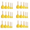 Yoogeer 30Pcs Round Paint Foam Sponge Brush Kids Painting Tools