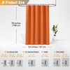 BTTN Stall Fabric Shower Curtain - 54x78 Inch Long Linen