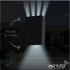 Luminaria Rectangular Doble Disparo, 10W de Potencia, Aluminio + Policarbonato