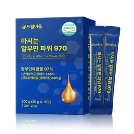 Dream Eum Drinkable Albumin Nutrient Power 970 Liquid Stick Complex 20g 15 sachets, 1 piece / 드림이음 마시는 알부민 영양제 파워 970 액상 스틱 복합물 20g 15포, 1개