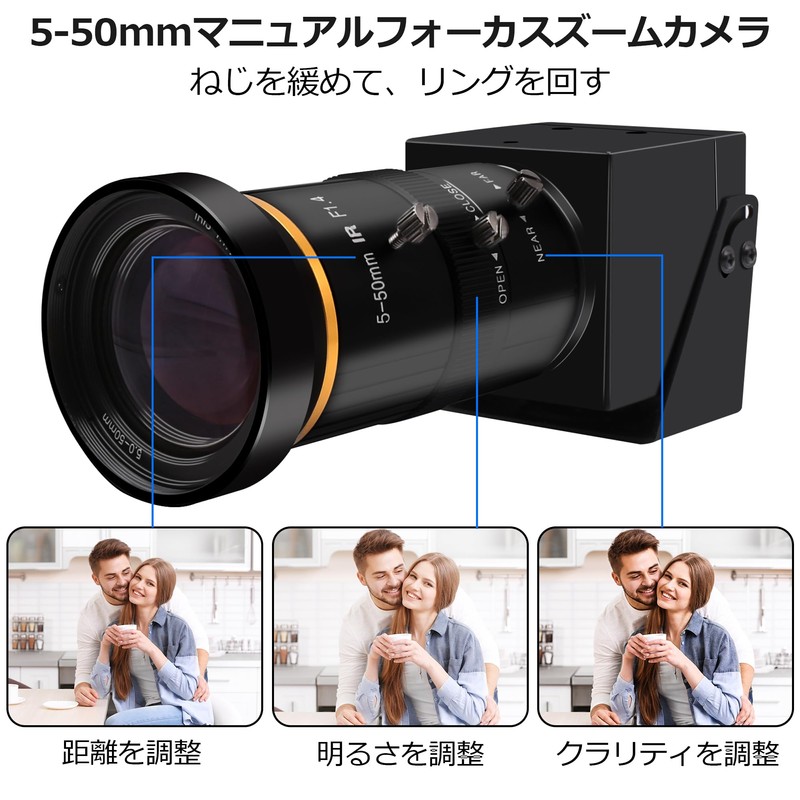 HDMI USB Camera, Rabbitroom 4K UHD 30FPS Webcam 10x Optical