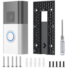Ring Doorbell Mount No Drill, Ring Doorbell Accessories Ring Doorbell Bracket Ring Doorbell Sticky Mount Ring Doorbell Bracket Mount for Video Doorbell 3/3 Plus/4/Plus/Pro Ring Doorbell No Drill Mount