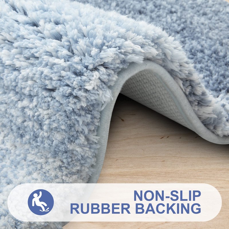 smiry Microfiber Bath Mat, 40 x 60 cm, Non-Slip Super