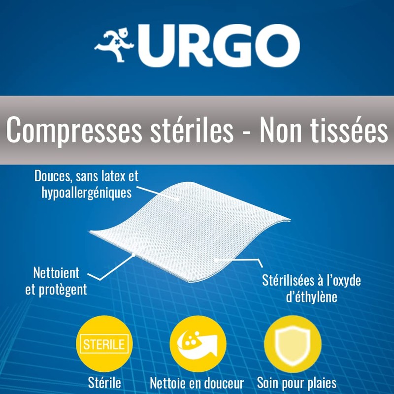 Urgo - Impacchi sterili - Non tessuti - Confezione da