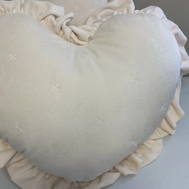 Threshold Toss Pillow White  Set Of 2 Shaped Heart 24in x 20in