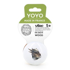 Vilac Yoyo Pachycephalosaurus Museum - Funny Toy for Young or Old Collaboration with Paleontologist Ronan Allain - Timeless Wooden Toy - from 5 Years