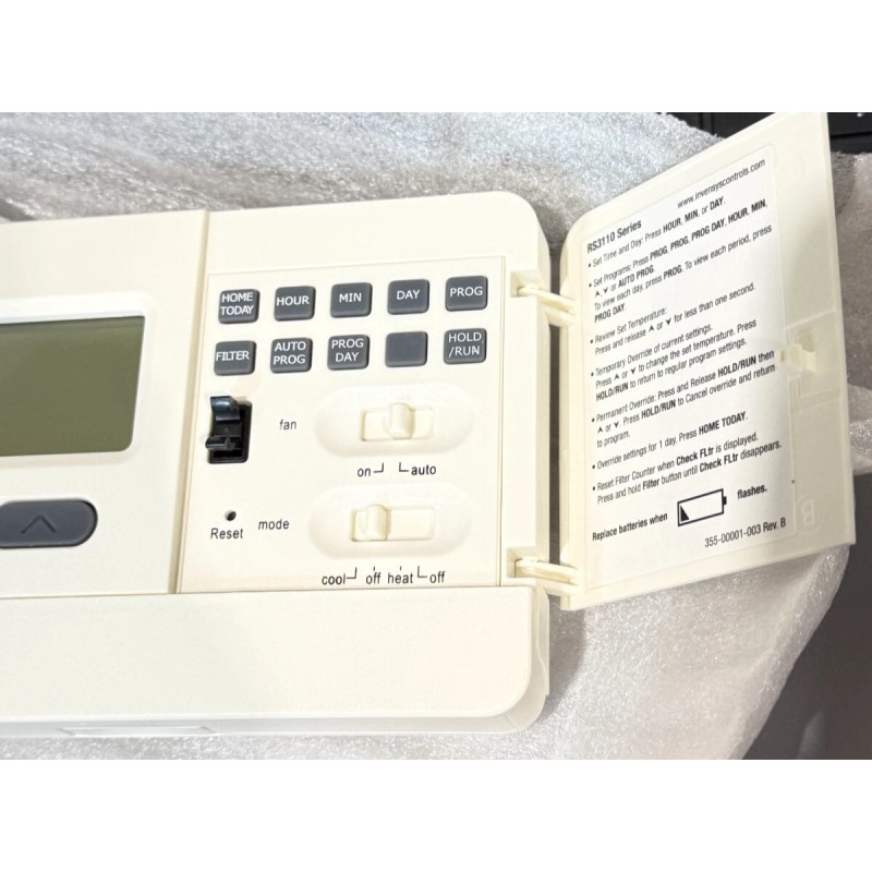 Robertshaw RS3110 Digital 5-2 Day Programmable Thermostat 1 Heat 1