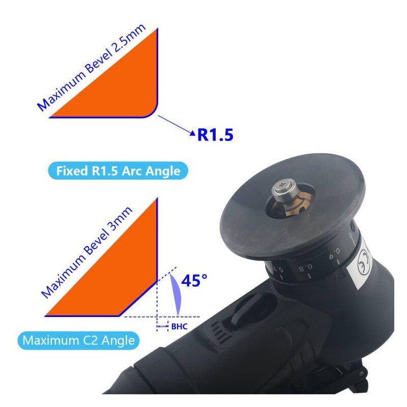 Pneumatic Chamfering Tool – 45° Mini Air-Powered Chamfer Machine for