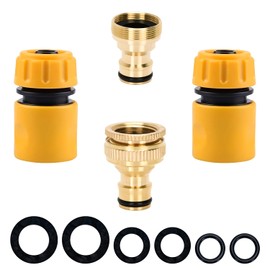 MAGLAUG Universal Kitchen Hose Tap Connector Fitting, Outdoor Tap 1/2 3/4 Outside Tap Hose Connector Mixer Faucet Sink Adapter & Hose Quick Connectors Attachments for Garden Hosepipe Kitchen Sink