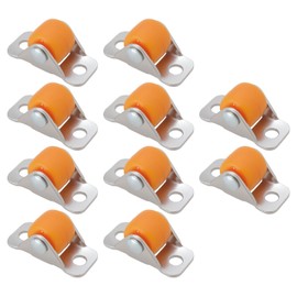 SG Store 10Pcs Small Wheel Casters Fixed Castor Wheels Directional Fixed Small Caster Furniture Linear Wheel for Shelves Table Workbench Chair
