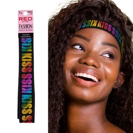 Red by Kiss Fashion Lace Melting Elastic Band for Wigs and Edge Laying, Perfect fit during all activity, Keep Baby Hairs in Place (Regular 1-1/8")