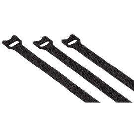 Hama Pack of 20 Black Velcro Cable Ties Reusable 12mm x 200mm