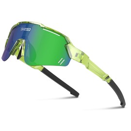 suoso Kids Sports Polarized Sunglasses: Youth Baseball Sun Glasses, Cycling Glasses for Boys Girls Age 6-12 Lightweight TR90 Frame UV400 Protection for Teens