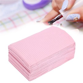 Waterproof Nail Tips Artificial Tablecloth Mat 125 Pieces Nail Tips Art Paper Foldable Nail Table Mat Nail Tips Art Waterproof Pad