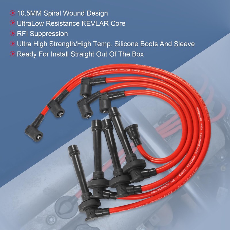 JDMSPEED New Spark Plug Wire Set Replacement for Honda Civic