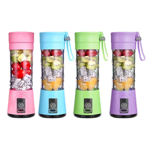 Licuadora Portatil Para Papillas,Malteadas, Frutas Y Verduras, 4 Aspas, USB,