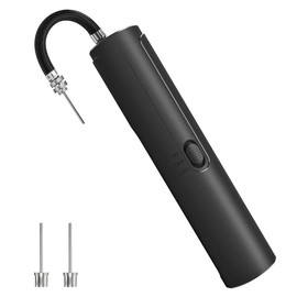 Pumteck AP1-L Electric Air Ball Pump: Portable Fast Inflation Pump with LED Light for All Sports Balls Basketball Soccer Football Volleyball Exercise Accessories with 2 Needles and Storage Bag