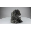 Carl Dick Persian Cat grey, Stuffed Animal, Plush Toy