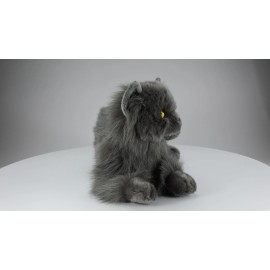 Carl Dick Persian Cat grey, Stuffed Animal, Plush Toy