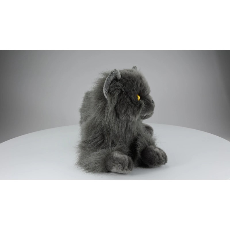 Carl Dick Persian Cat grey, Stuffed Animal, Plush Toy