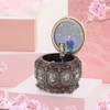 Vintage Music Box with 12 Constellations Rotating Goddess Twinkling LED