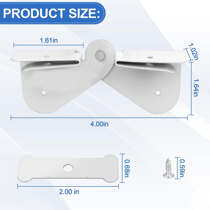 Gutter Downspout Hinge, 6Pcs Downspout Extension Flip-Up Zip Hinge Installation