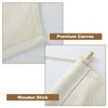 FVIEXE 6PCS Canvas Banner Blank, Canvas Banners with Wooden Dowel,