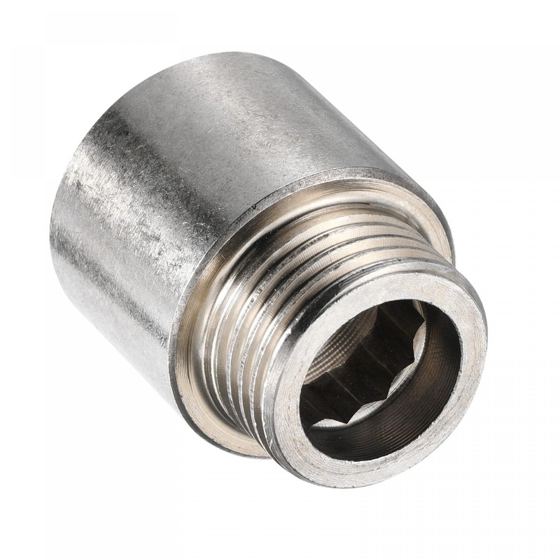sourcing map Stainless Steel Extension Pipe Fitting 20mm G1/2 Female