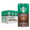 Starbucks - RTD Coffee Espresso And Cream, 6.5oz Cans (12