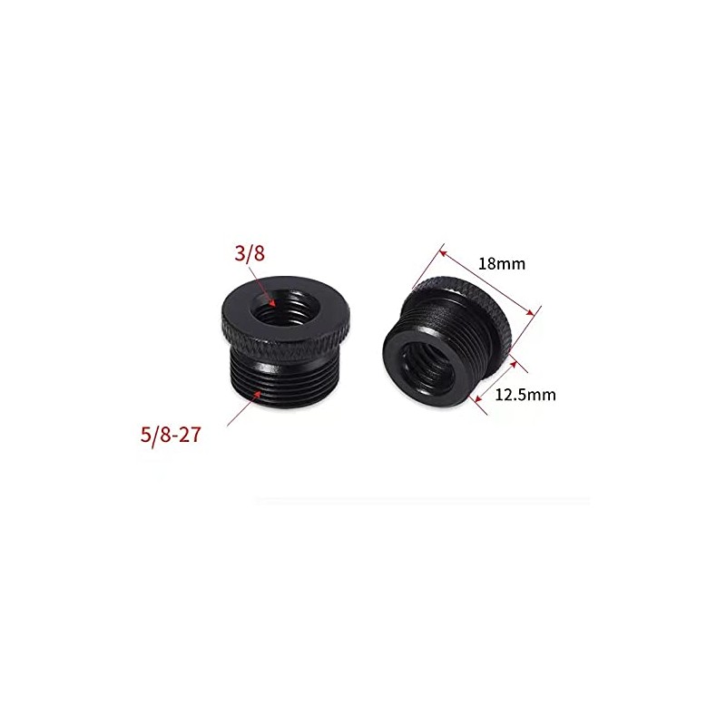 MxTong Mic Stand Adapter 3/8 Female to 5/8 Male Screw