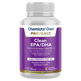 Chemists' Own Provance Clean EPA DHA 120 Capsules