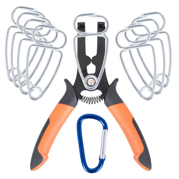 PLATATO 10 Pcs Miter Spring Clamps Kit Spring Loaded Pliers