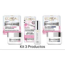 Loréal Antimanchas Glycolic Crema Día Noche Sérum Ojos